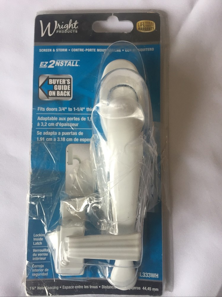 Wright Products™ VIL333WH Villa Pull Handle Latch, White Finish