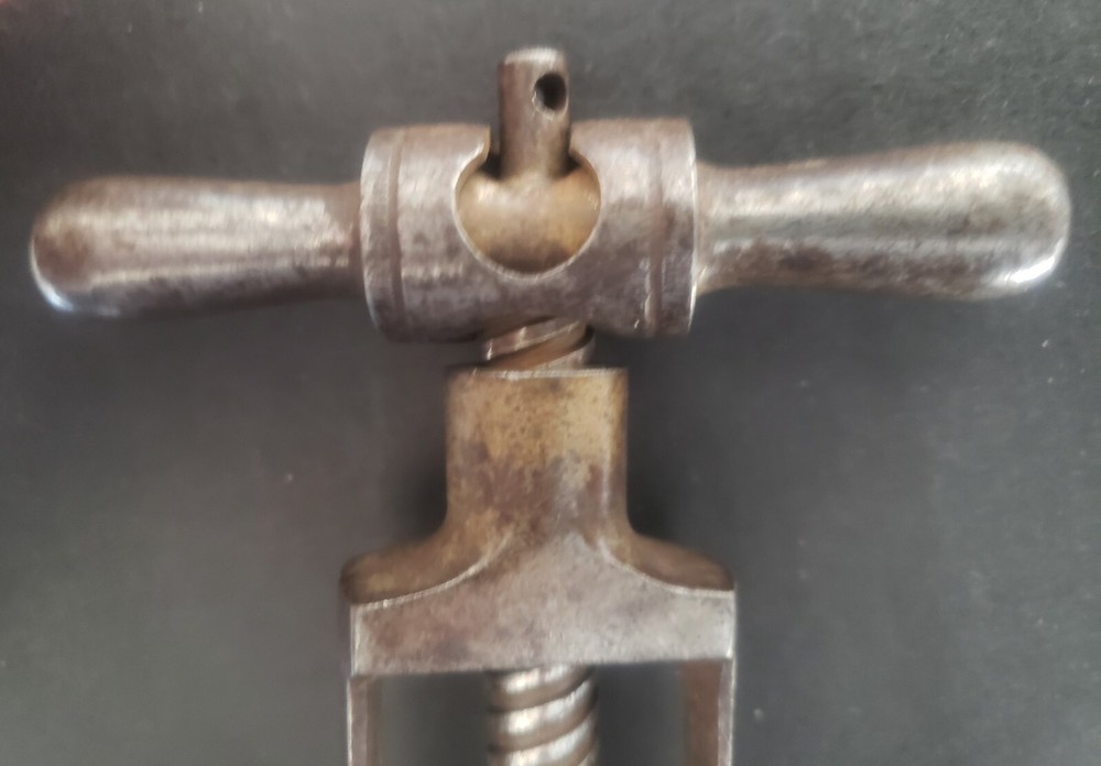 Antique 19th Century Locking Handle Corkscrew S & A Co. Germany stamp