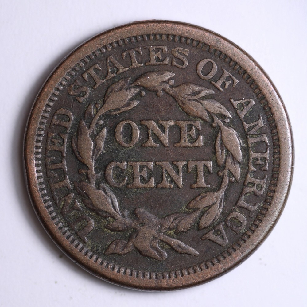 1854 Large Cent FINE OLD GREAT COIN B047 JCF