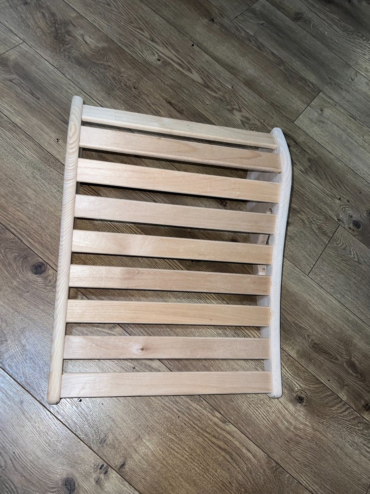 Sauna Backrest – Ergonomic Wooden Sauna Back Support (Hemlock)