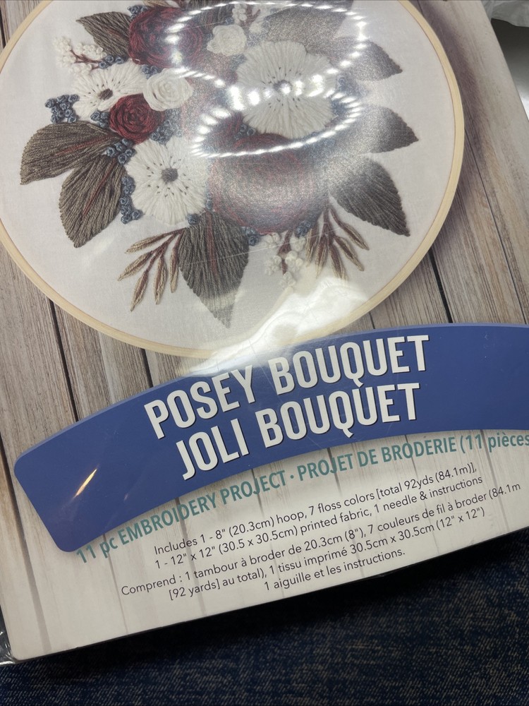 Leisure Arts Embroidery Kit “ Posey Bouquet”