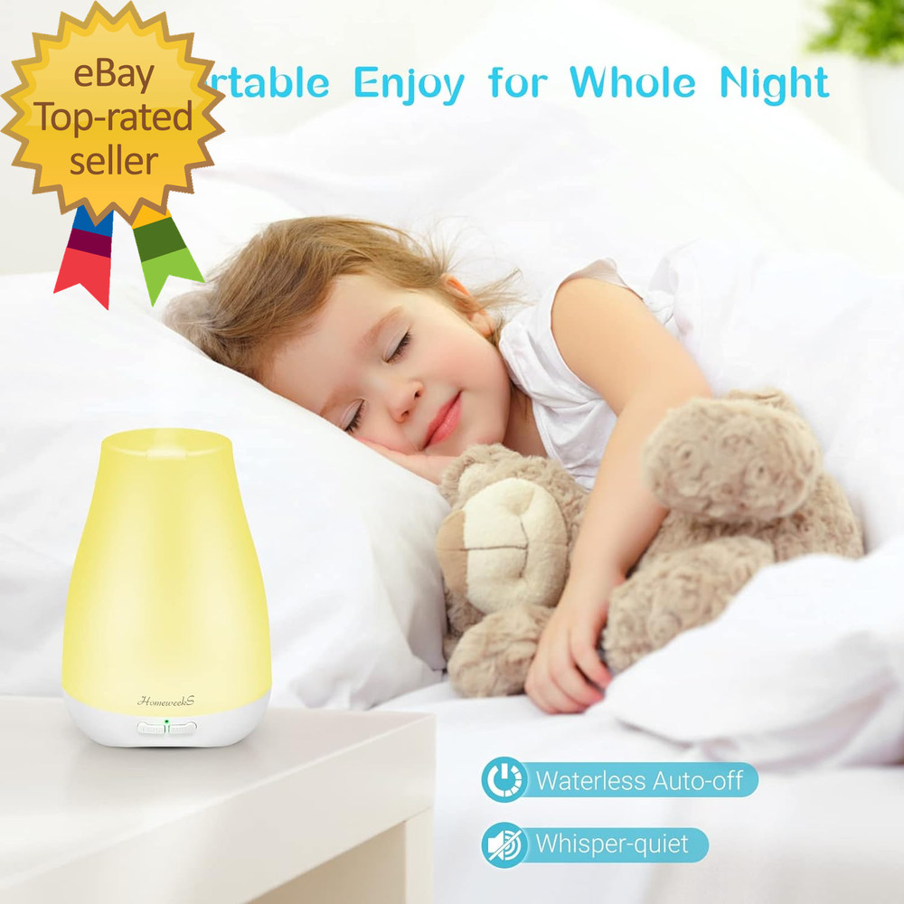 Diffusers 100Ml Colorful Essential Oil Diffuser with Adjustable Mist Mode Auto