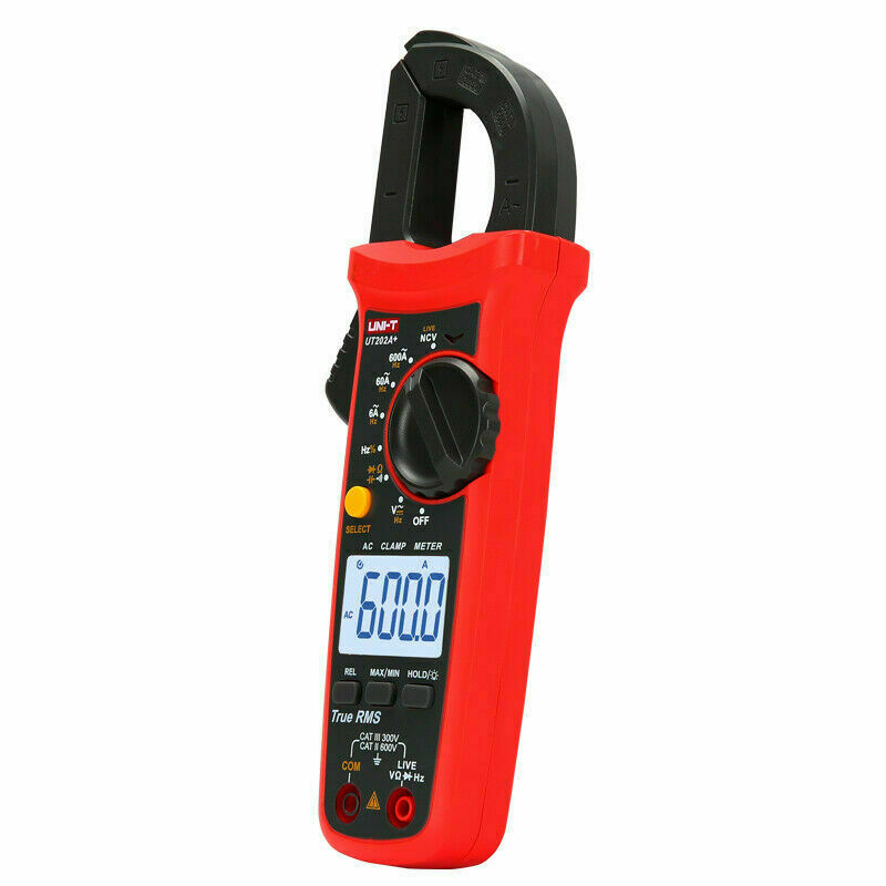 UNI-T UT202A+ Data Hold 600A DC/AC Voltage AC Current Resistance Clamp Meter ✦Kd