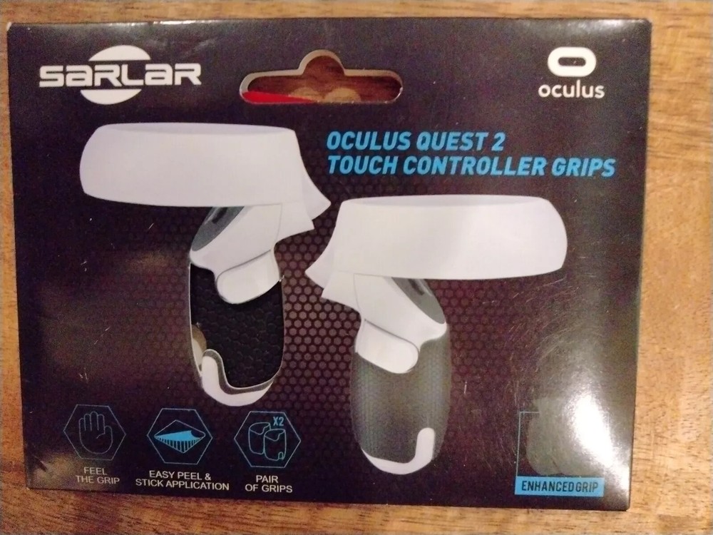 Sarlar For Oculus Quest 2 Touch Peel Stick Controller Enhanced Grips PAIR BLACK