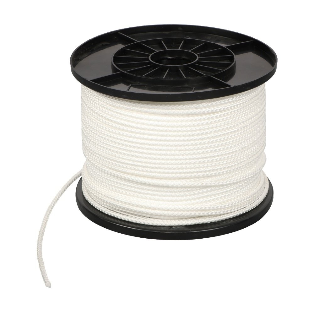 3/16 Inch x 500 Feet White Polypropylene Tying Twine Pulling Pull Line 8 Strand