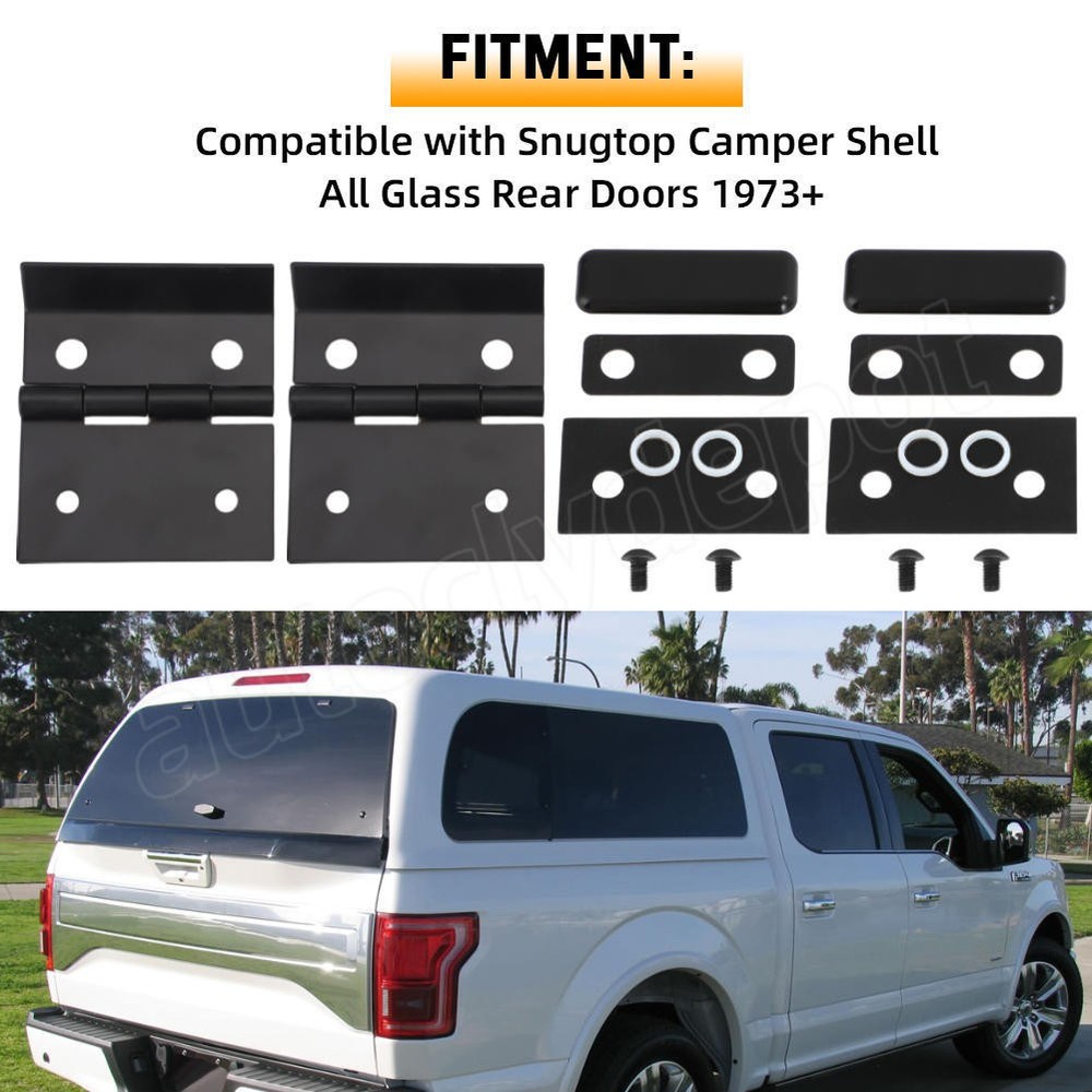 For Snugtop Camper Shell Nut Plates Hinges Repair Kit All Glass Rear Doors 16pcs