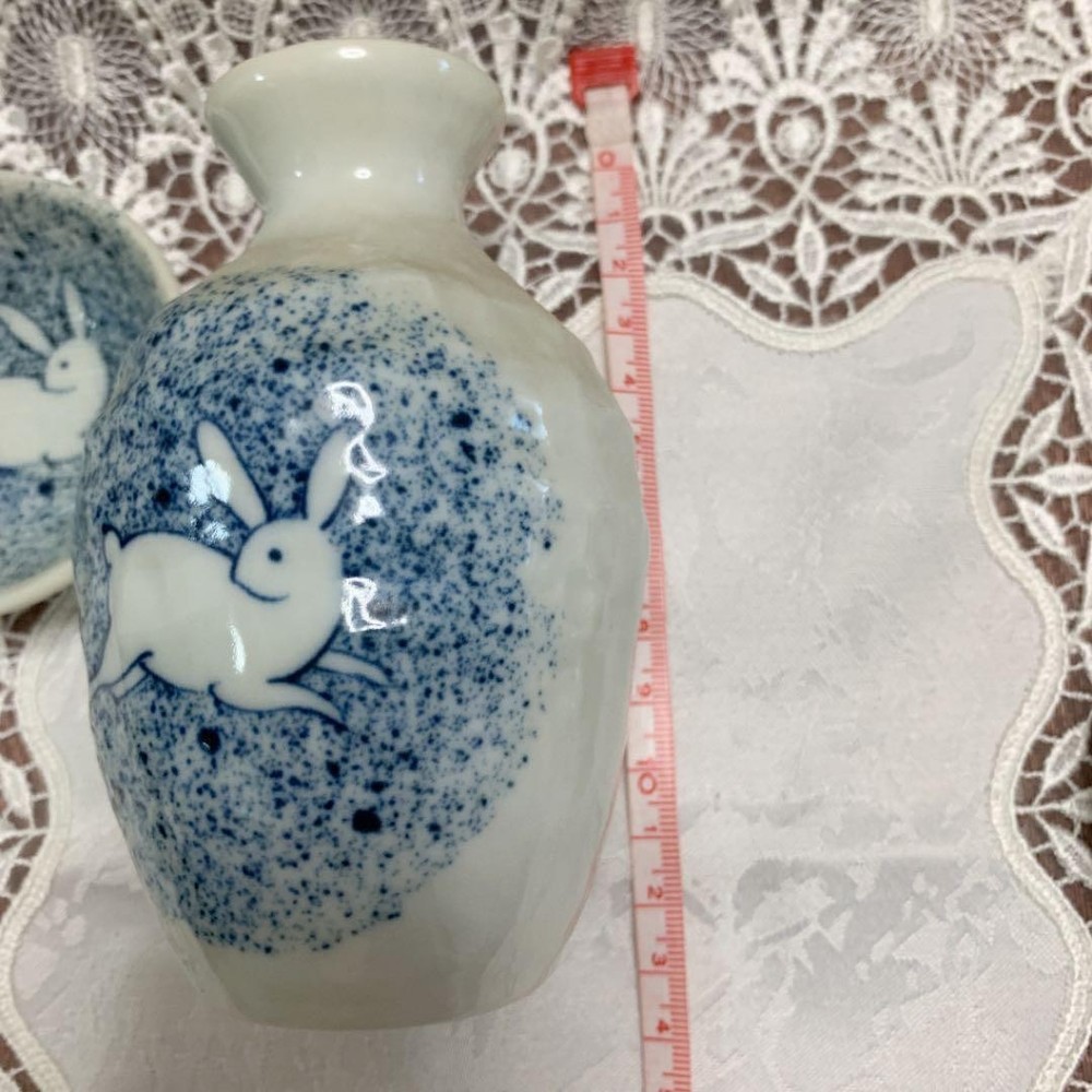 Sake vessel & choko set☆Rabbit☆Moon viewing☆