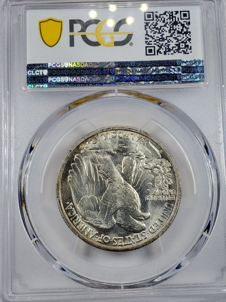 1939-S Walking Liberty Half Dollar PCGS MS-66 True View Gold Shield