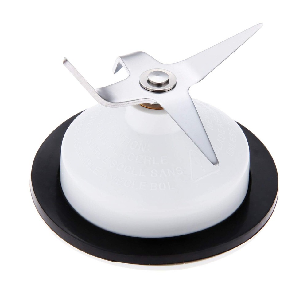 4 Leaf Blender Blade with Rubber Gasket Seal Ring, Replace KSBGCB White