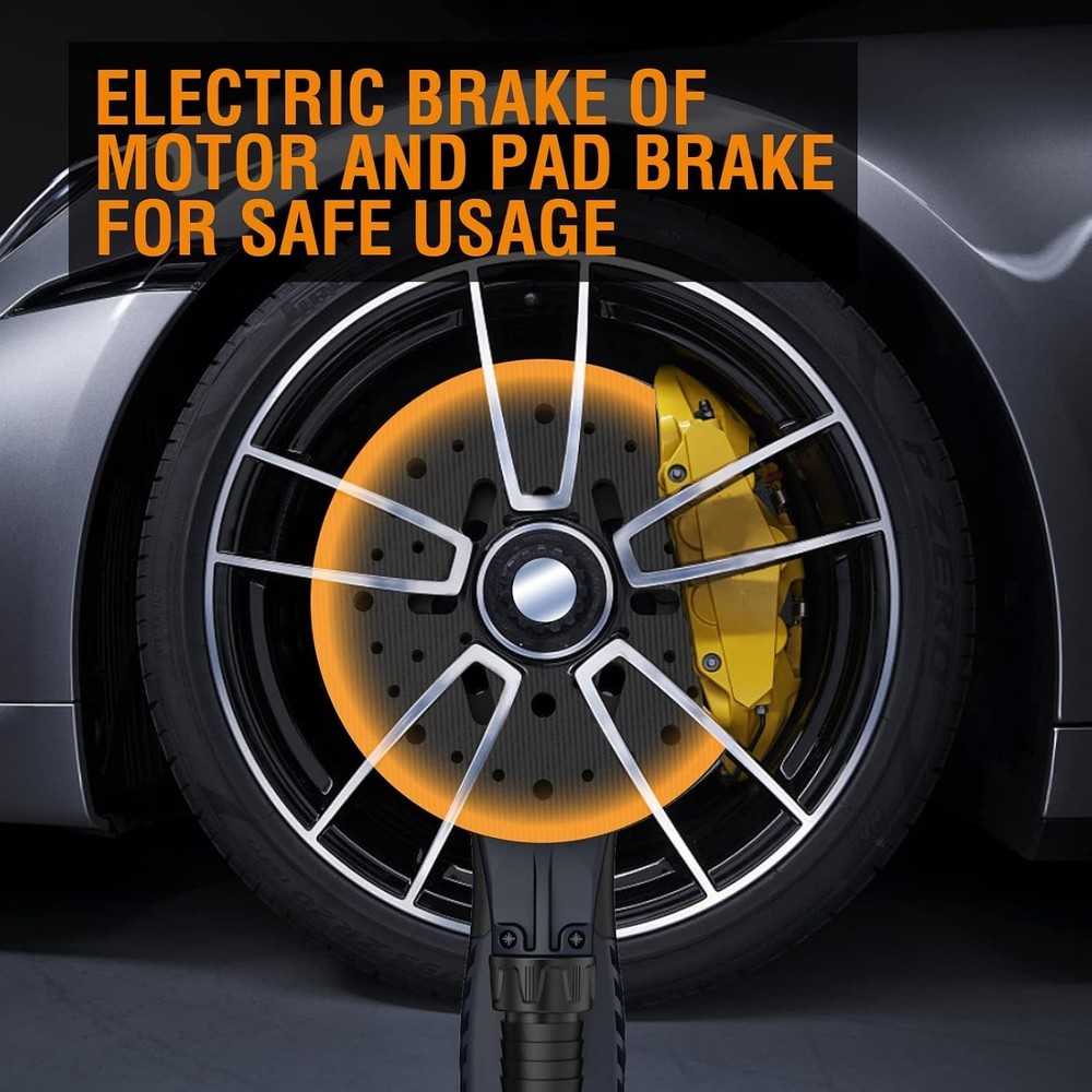 Electric 2.5mm Random Orbital Sander Brushless 350W 3A Multi-function Variabl...