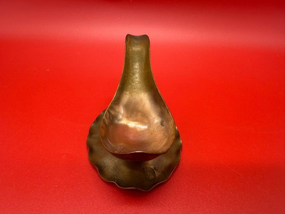 Gregorian Solid Copper Pipe Stand Original Engraved Signature #532