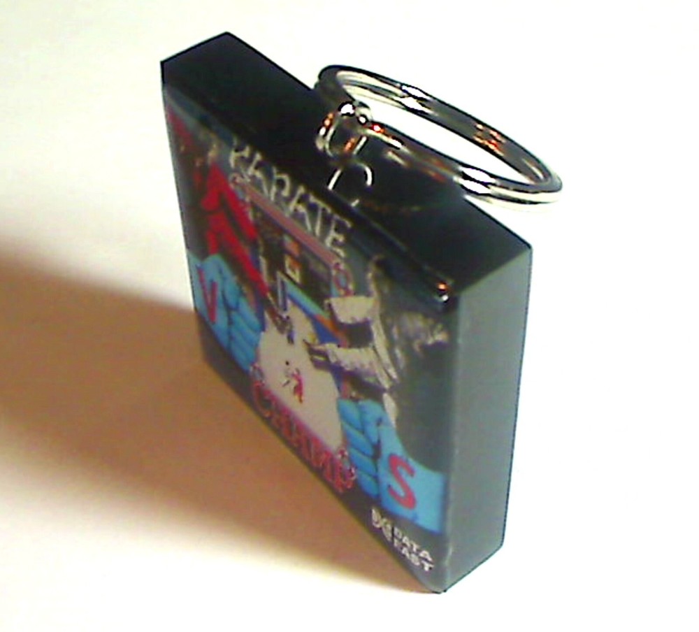 Karate Champ Arcade Coin Door accessory Keychain