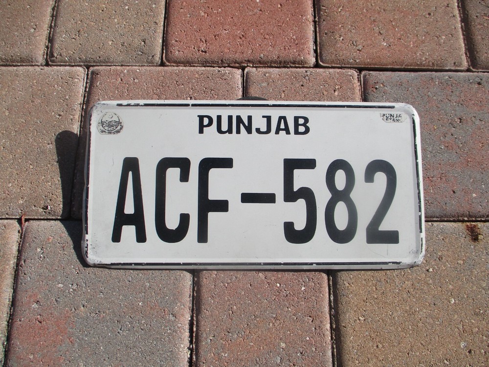 Pakistan Punjab  license plate # ACF - 582