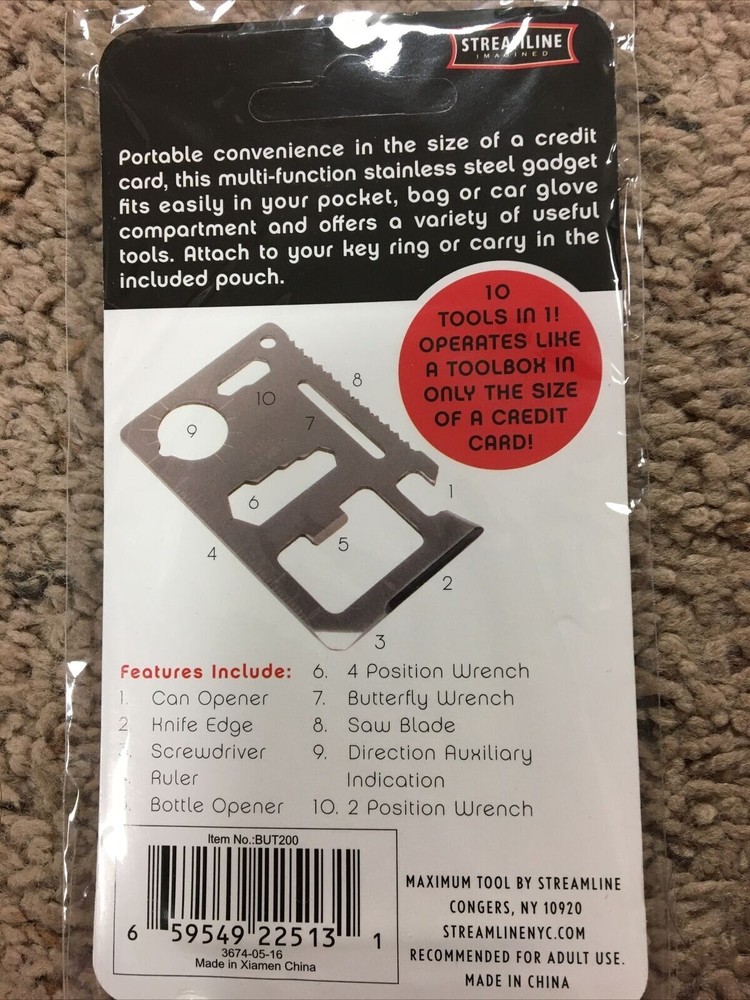 Multi-Purpose 10-in-1 Survival Tool