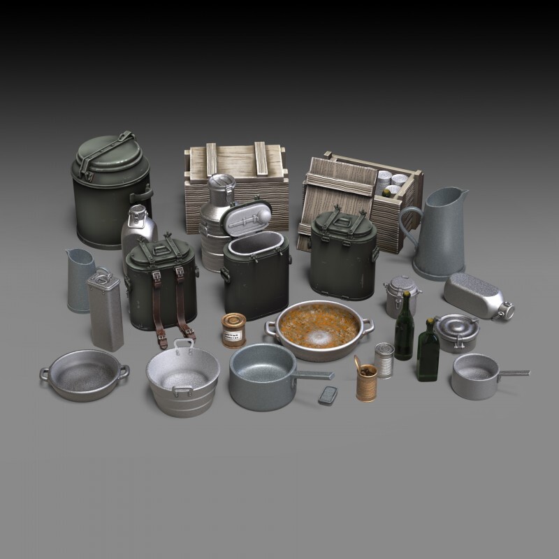 Royal Models 1/35 German Field Kitchen Accessories