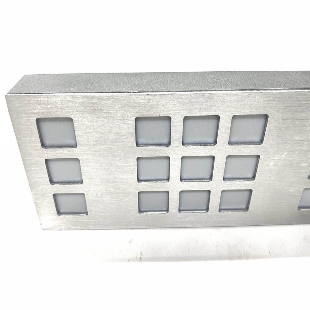 Vintage TIX Clock LED Cube Root Clock Silver Faceplate w/ Charger