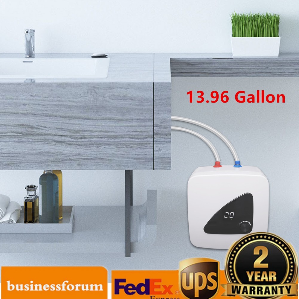 3.96 Gallon Portable Electric Water Heater Electric Hot Water Heater Storage 15L
