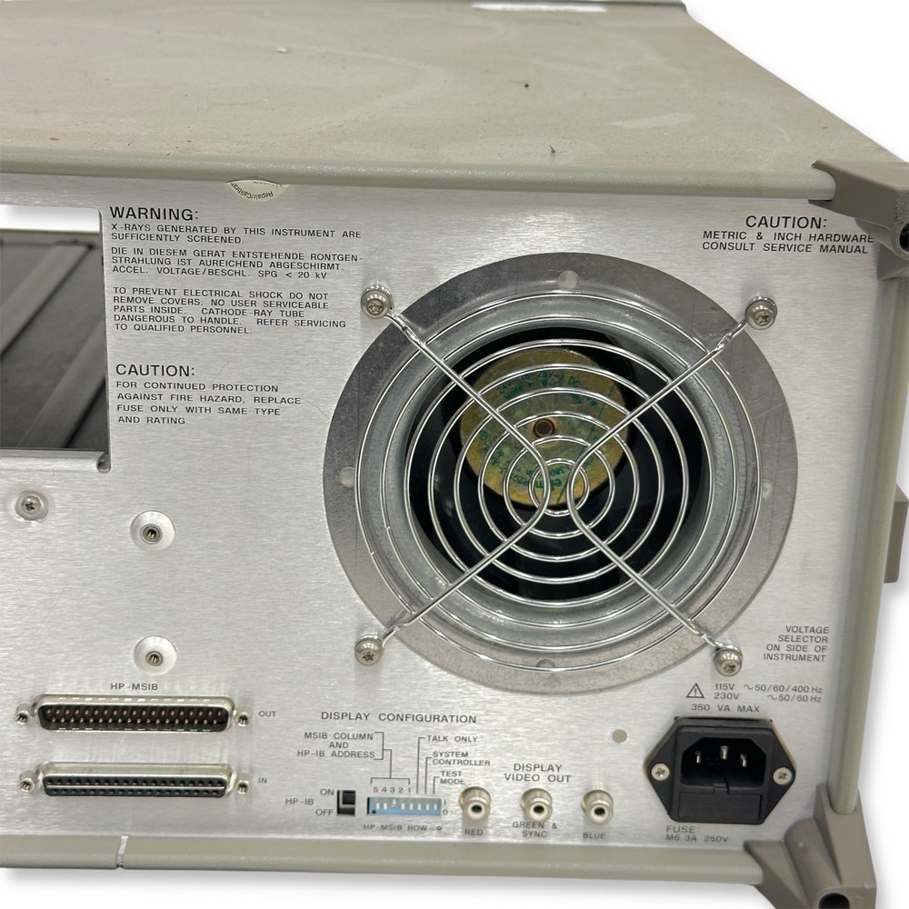 Hewlett Packard HP 70004A Color Display - Spectrum Analyzer Mainframe, Tested