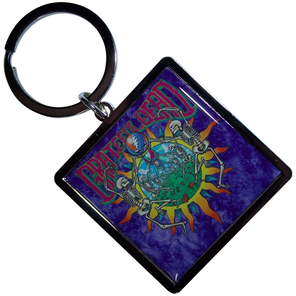 GRATEFUL DEAD official metal keyring keychain