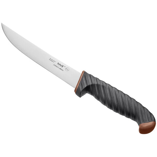 Schraf 6" Utility Knife with Brown TPRgrip Handle