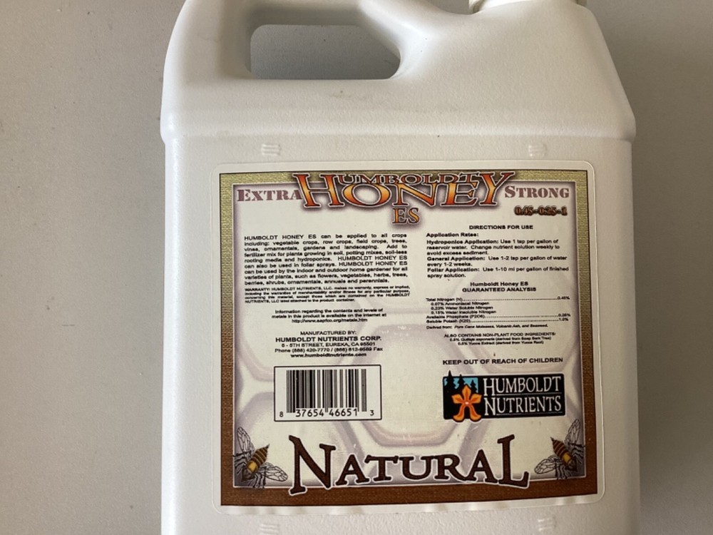 Humboldt Nutrients - Honey Hydro Carbs - Hydroponic Carbohydrate - Quart