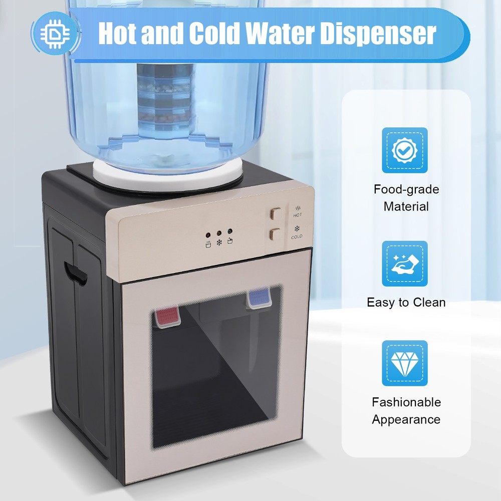 Hot&Cold Water Dispenser Counter Top Table Cooler Home/Office Water Dispenser