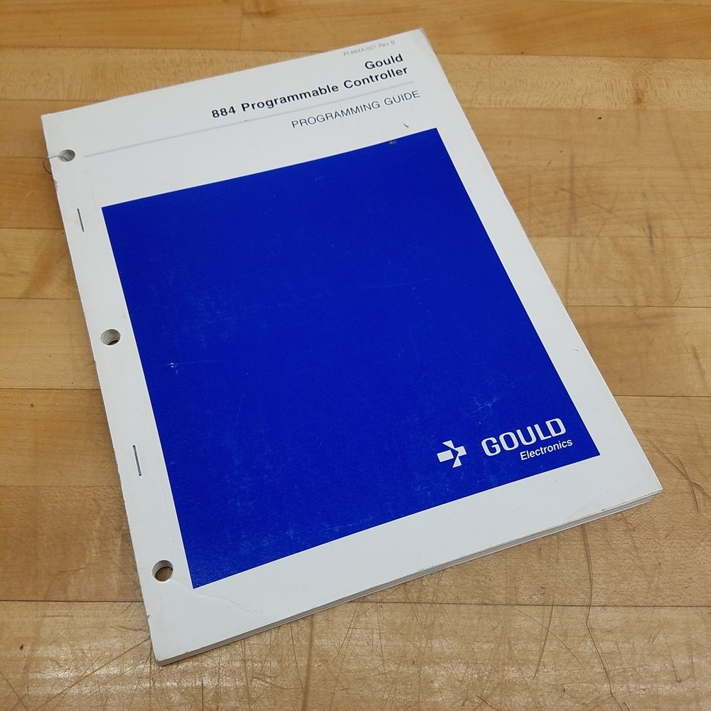 Gould PI-884A-001 884 Programmable Controller Programing Guide - USED