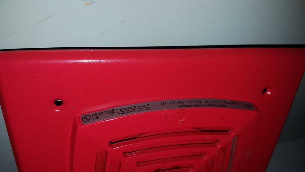 Edwards Flush Firehorn, MISSING SCREWS, 120V, 880-N5