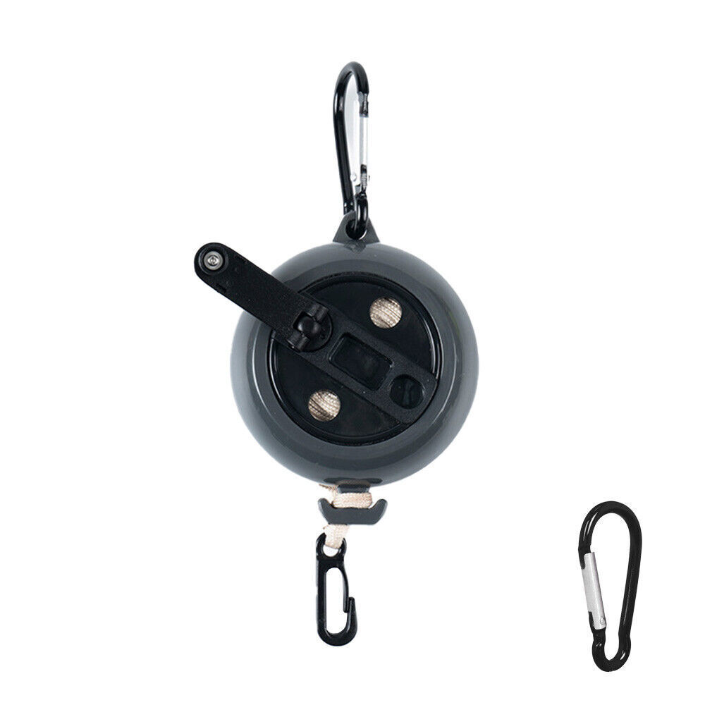 33Ft Adjustable Rope String Retractable Clothes Reel Line Portable Hanging Dryer