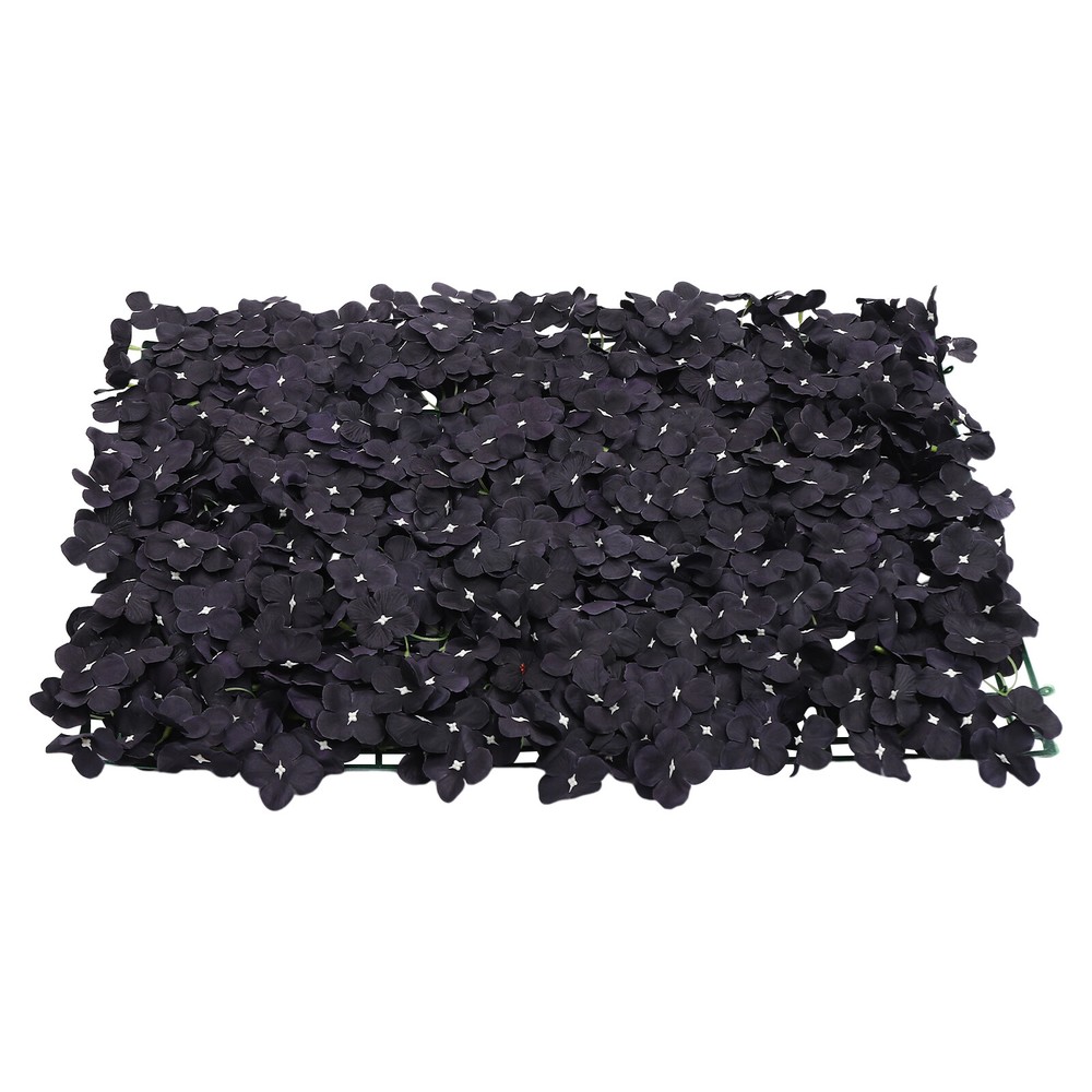 60*40cm 4 PCS Black Artificial Floral Backdrop Handmade Flower Wall Panel
