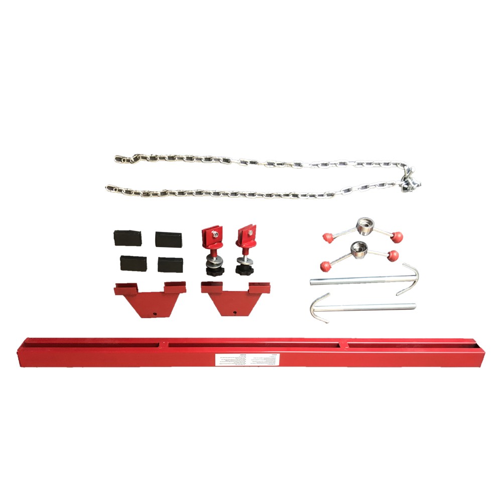 Engine Support Bar Engine Load Leveler 1100Lbs Transmission w/Dual Hook Red