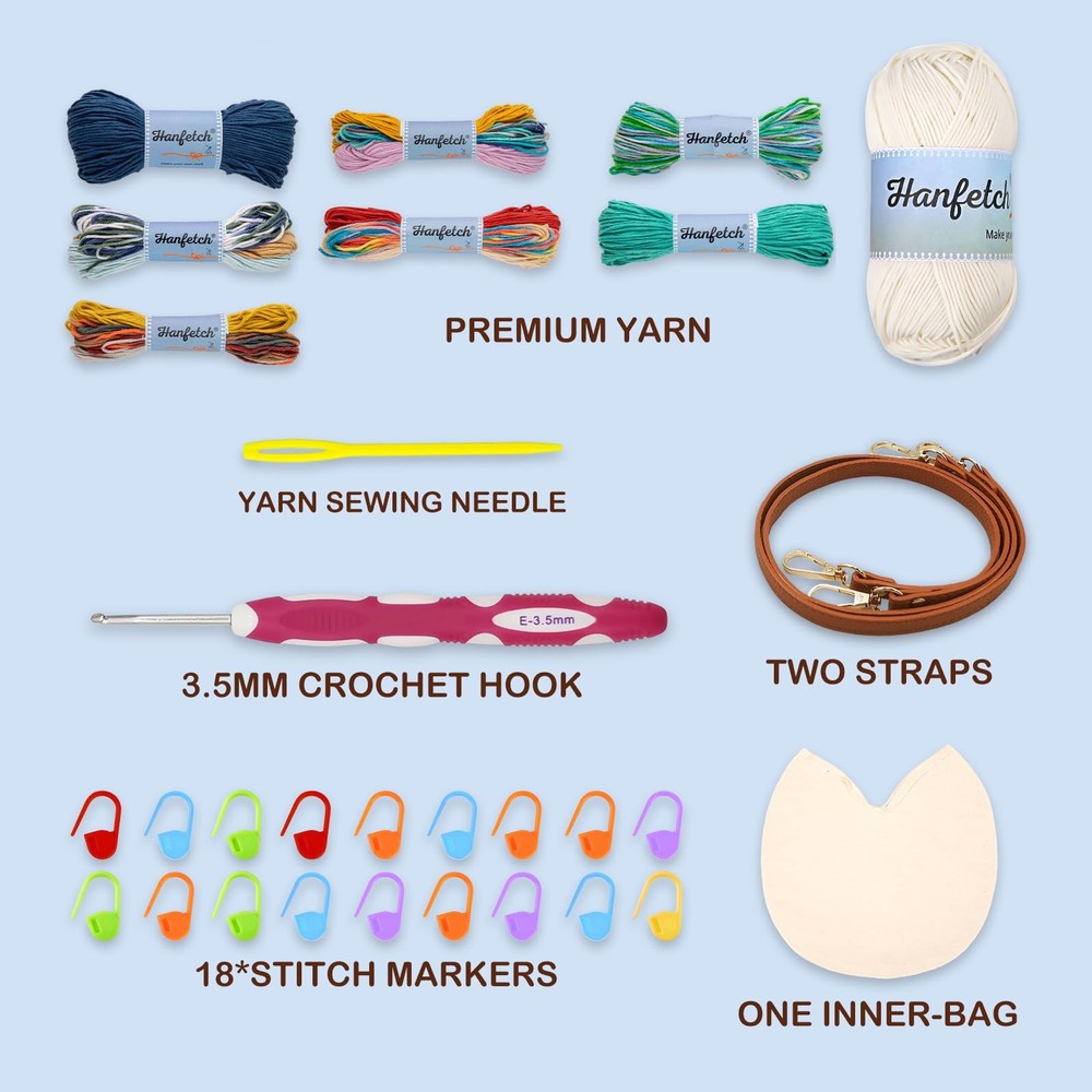 Crochet Kit for Advanced or Intermediate Beginner, Step by Step Video Tutoria...