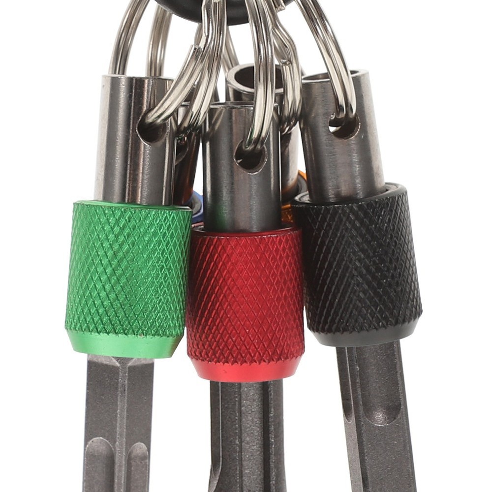 2 Sets Extendable Bit Holder Keychains Screwdriver Holders Cool Gadgets