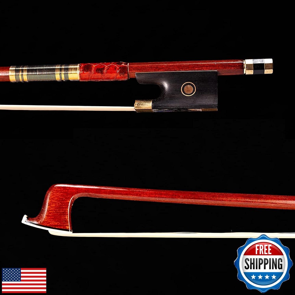 AMZZ Advanced 4/4 Pernambuco Violin Bow – Handmade, Lightweight and Balanced,
