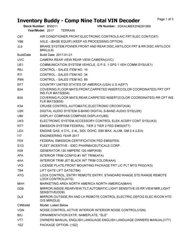 2010-2017 GMC Terrain Dash Mounted Lower 7" Display Screen