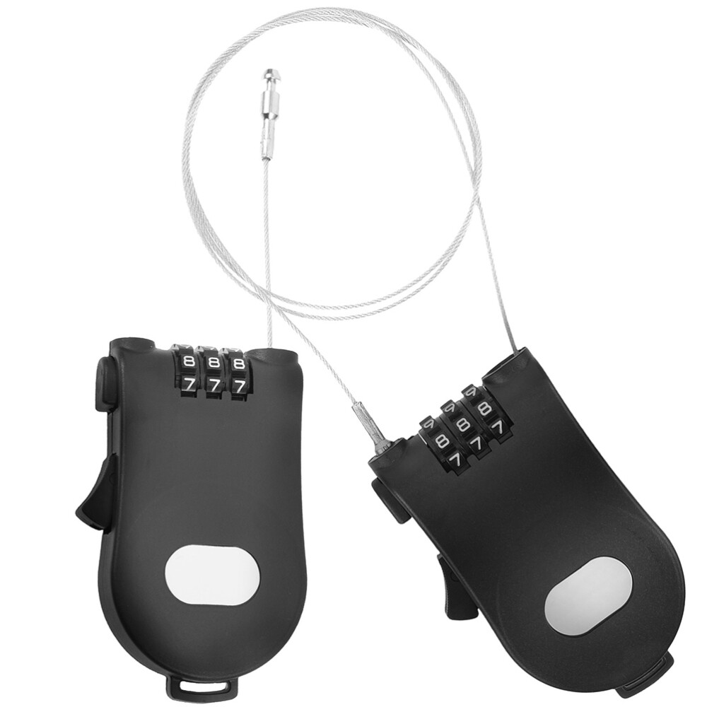 2 Pcs Adjustable Cable Security Combination Lock Steel Wire Password Rope