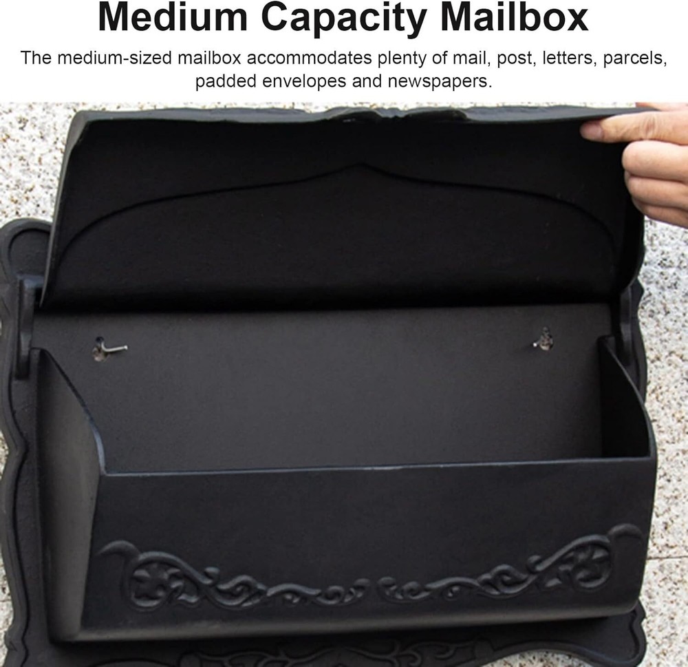 BWM-R Better Box Mailboxes Decorative Cast Aluminum Wall Mount Mail Box BRONZE