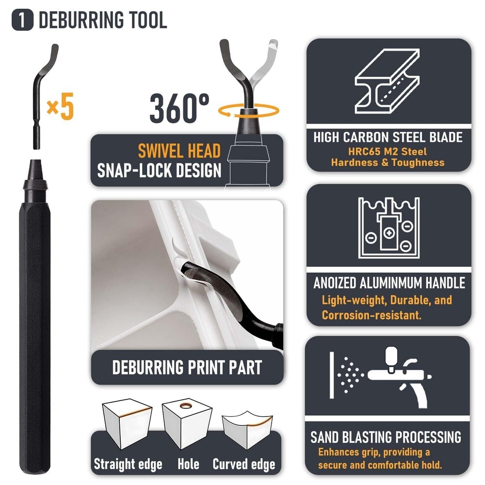 3D Printer Tools Kit, Quality 3D Printing Tool Kit for Model Measuring/Finish...
