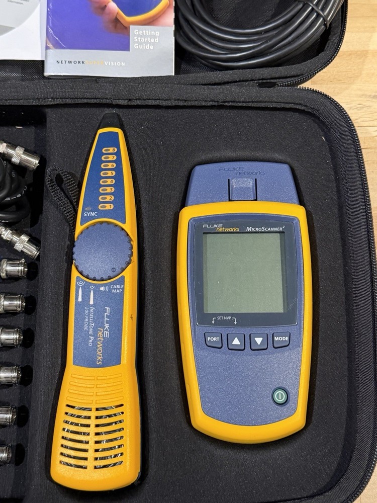 FLUKE NETWORKS MS2-KIT MICROSCANNER 2 & INTELLITONE PRO200 CABLE TEST KIT