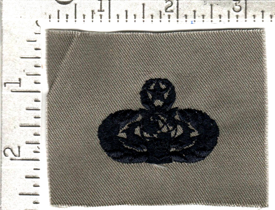 USAF patch (circa 2011-21) cloth ABU Master Cyberspace Support OccupationalBadge
