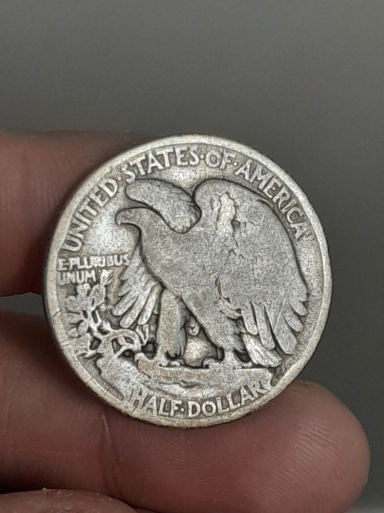 1917- P Walking Liberty Half #1 (Edge Damage)