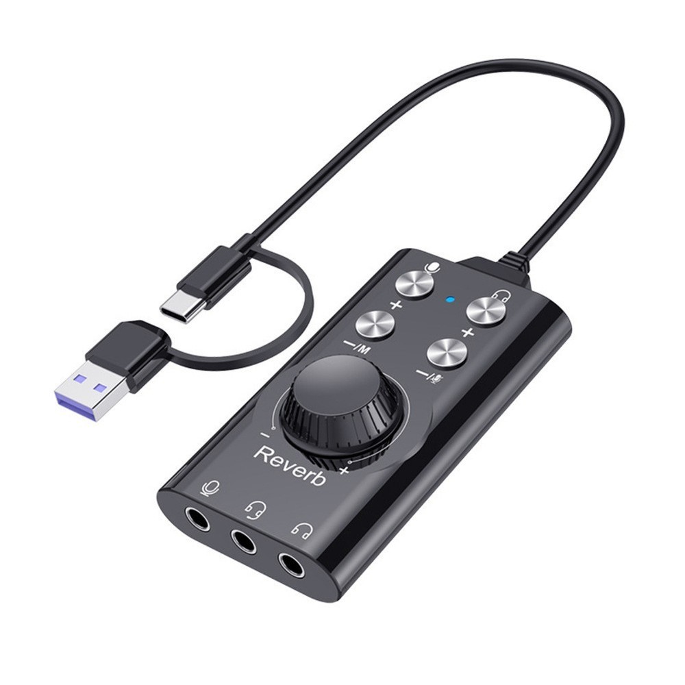 USB USB C Adapter for 3 5mm Audio with Built in Volume Control Feature