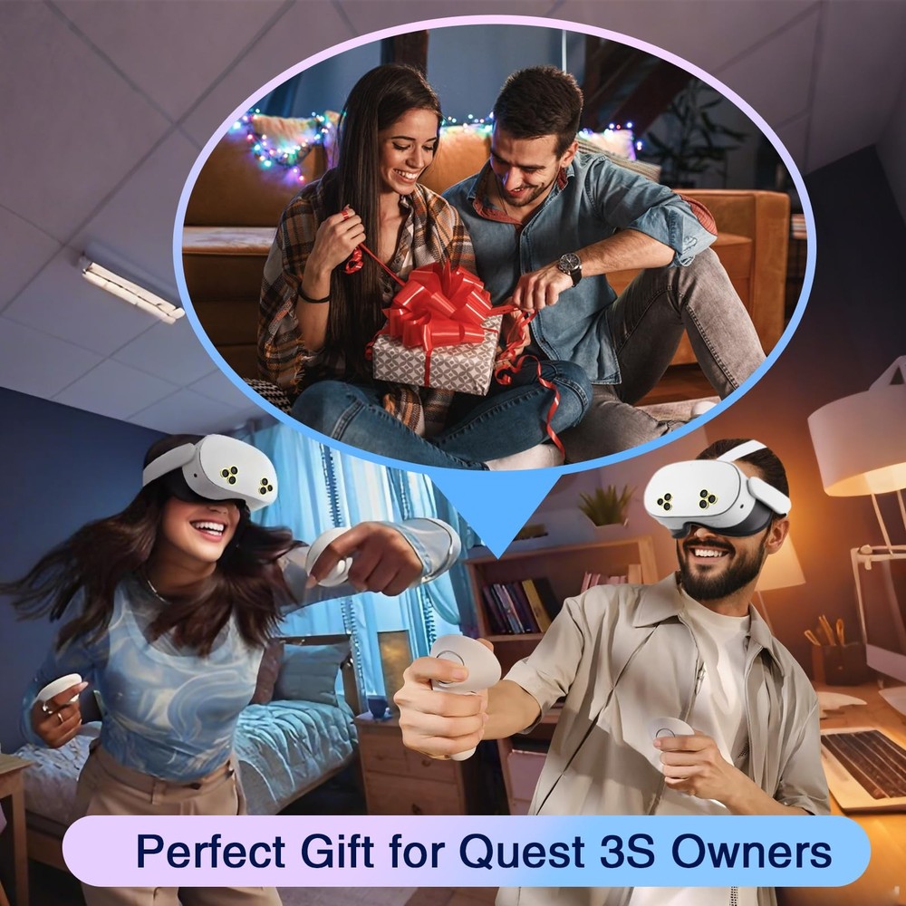 Juylay Camera Lens Protector for Meta/Oculus Quest 3S 1 Pack, Black