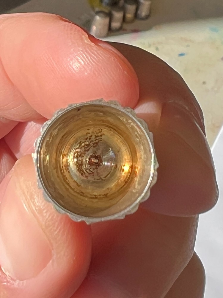 Antique Sterling Simons Dated 1889 Thimble