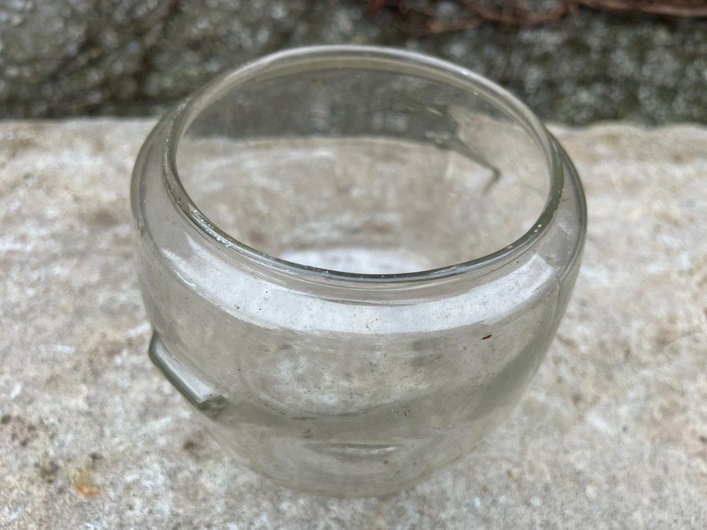 Antique lamp glass globe.