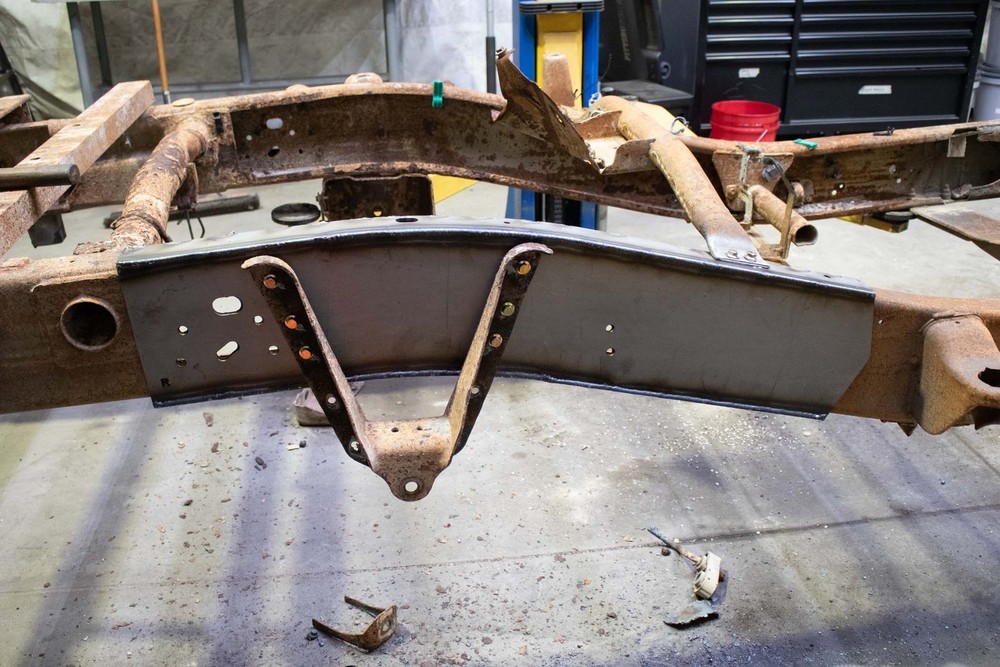 Rust Buster RB7817L Left Leaf Spring Frame Section for 01-10 Silverado/Sierra HD