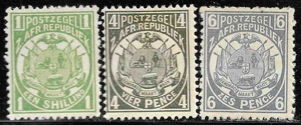 Transvaal Scott# 129-31 MH