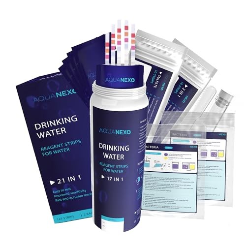 21 Parameters, 125 + 20 Drinking Water Test Strips + 2 x Coliform Bacteria