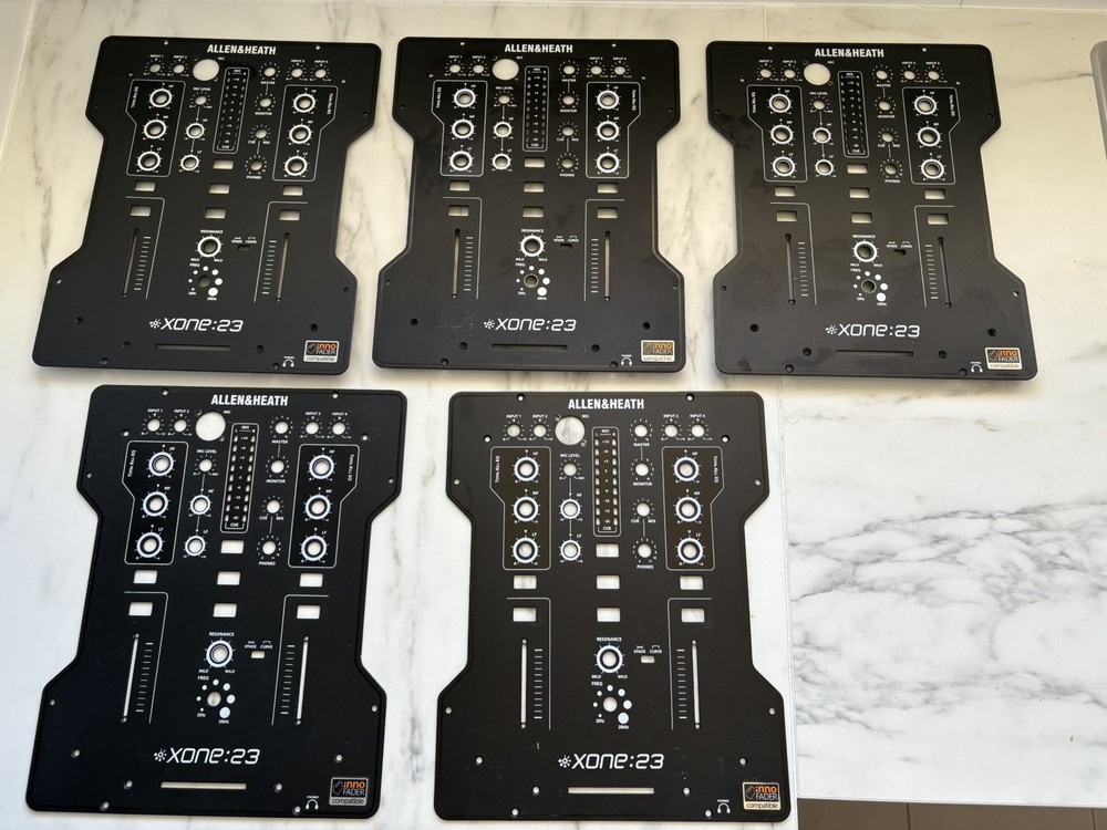 5x Allen Heath Xone 23 Faceplates Front Panels
