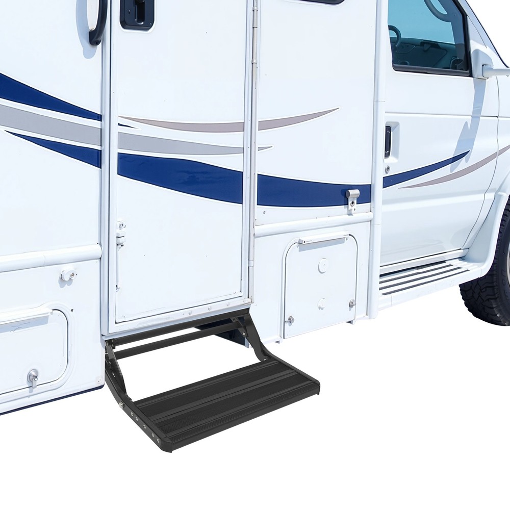 RV Step Manual Drop Down Step Caravan/Folding Step Trailer Step 200kg/440.92lbs